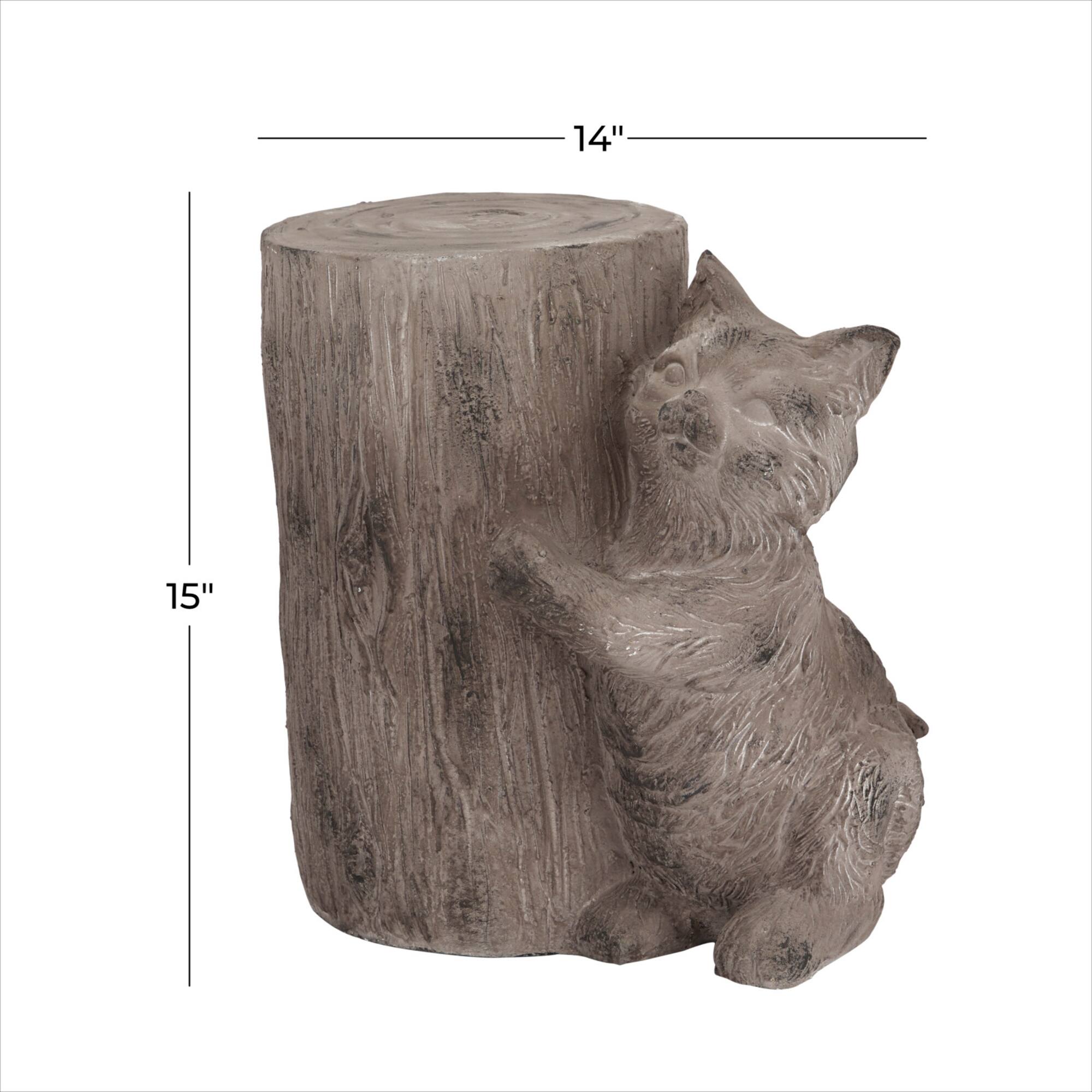 Brown MGO Modern Farmhouse Garden Sculpture, 15" x 14" x 10"